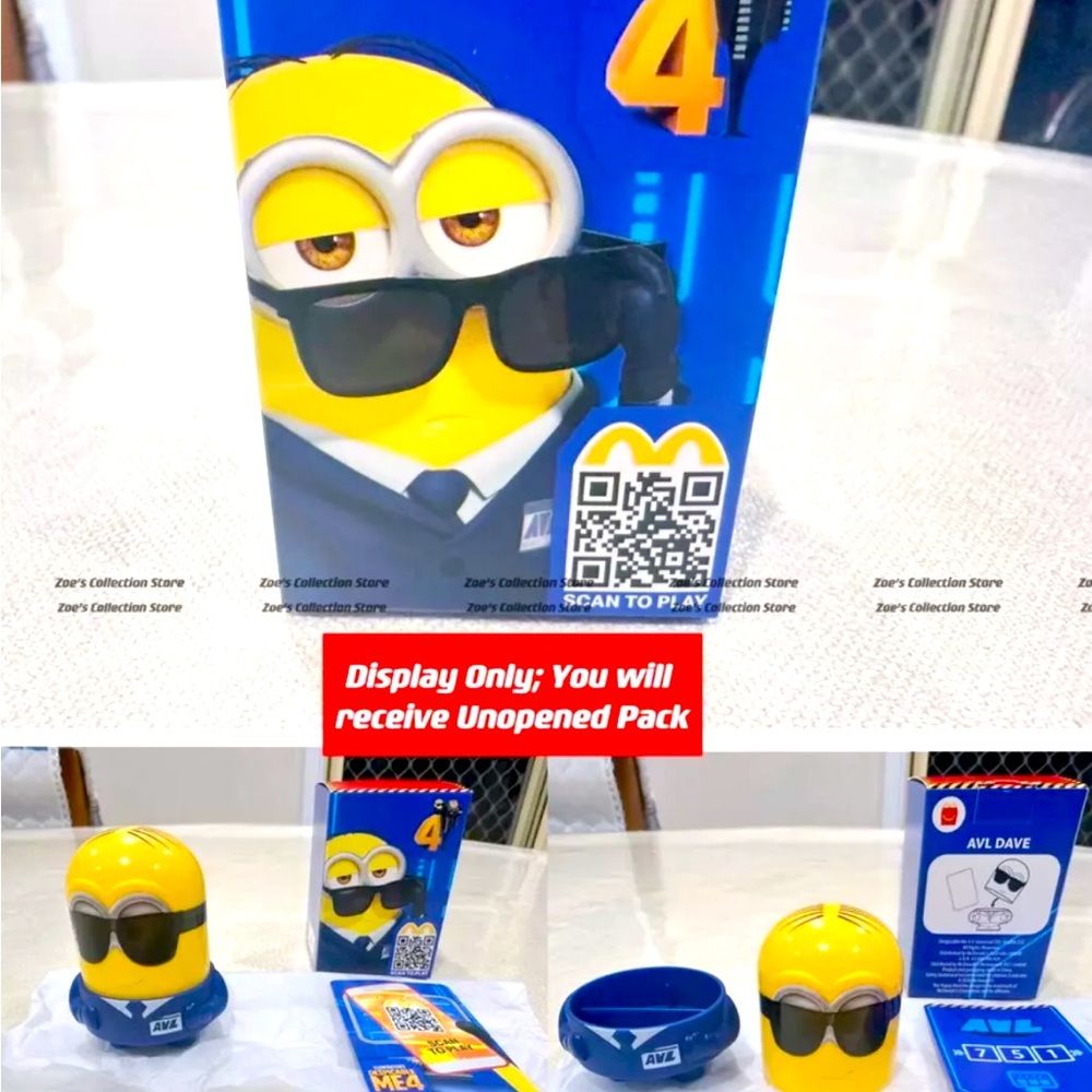 2024 McDonalds Illumination's
Despicable Me 4 #9 Avl Dave Happy Meal Toy New